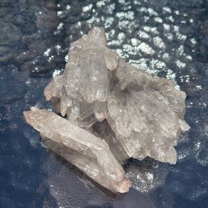 Lithium Quartz Crystal Point Cluster